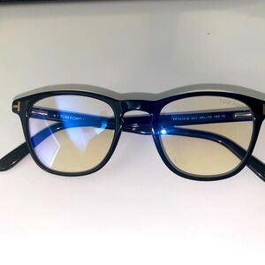 Tom ford glasses never worn. No prescription frames in them. Comes with box!